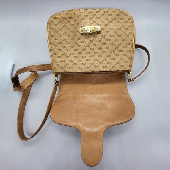 Gucci Vintage Canvas Shoulder Bag - Picture 4 of 16